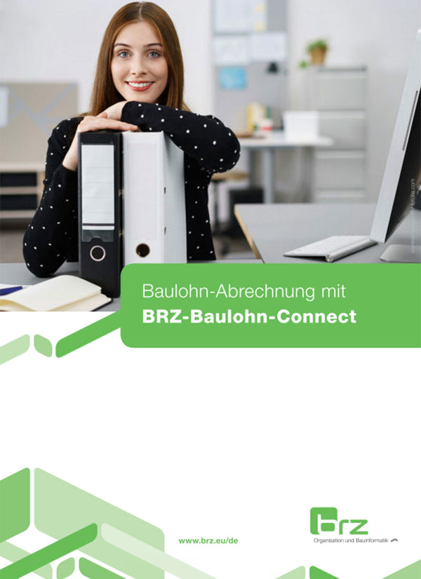 Broschüre: Baulohn-Abrechnung mit BRZ-Baulohn-Connect